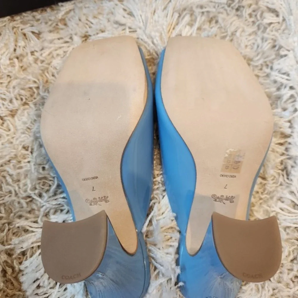 Coach Laurence Heel in Blue Patent Size 7 - Picture 7 of 7